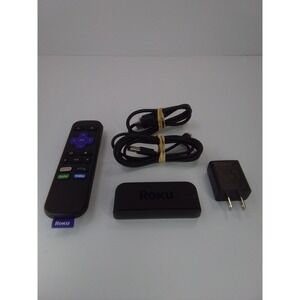 Roku Express HD Streaming Media Player w/ Remote and Cables 3900X Used Tested